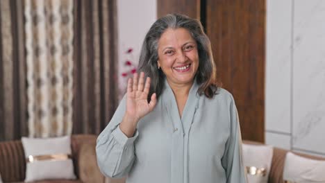 Modern-Indian-woman-saying-Hello
