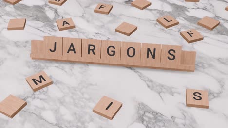 Jargon-Wort-Auf-Scrabble