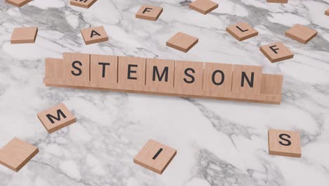 Stemson-Wort-Auf-Scrabble