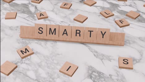 Smarty-Wort-Auf-Scrabble