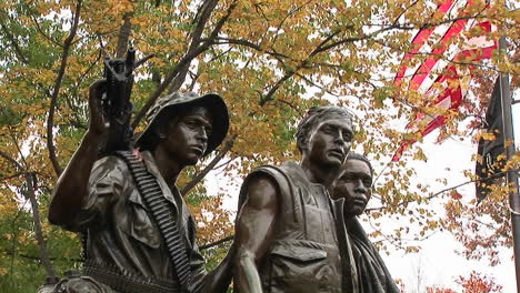 El-Monumento-A-Los-Veteranos-De-Vietnam-En-Washington-Dc