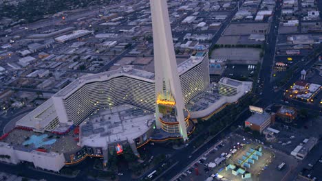 Aerial-view-of-the-Stratosphere-Hotel-in-Las-Vegas-Nevada-2