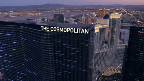 Aerial-view-of-The-Cosmopolitan-in-Las-Vegas-Nevada