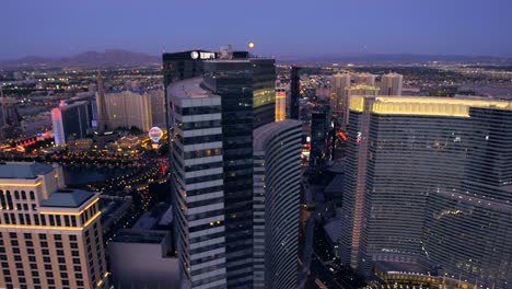 Aerial-view-of-the-Vdara-and-The-Cosmopolitan-in-Las-Vegas-Nevada