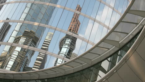 Skyscrapers-reflect-in-the-mirrored-walls-of-the-Houston-Oil-Company-building