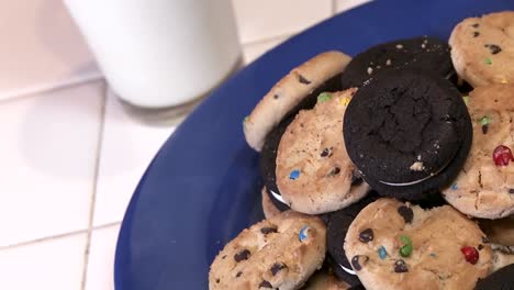 A-Plate-Full-Of-Cookies-With-A-Glass-Of-Milk
