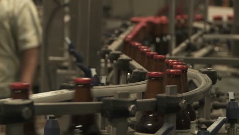 Bottles-Zip-Along-A-Conveyor-Belt-In-A-Bottling-Plant-1