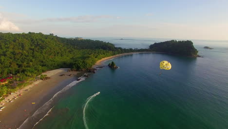 Nice-Aerial-Over-A-Parasailor-Parasailing-In-Costa-Rica