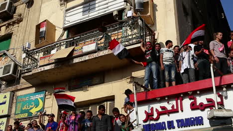 Demonstranten-Demonstrieren-In-Kairo-Ägypten-1