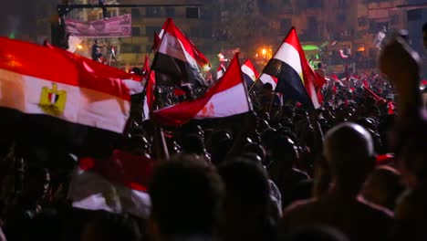Protestors-wave-the-Egyptian-flag-in-Cairo-Egypt-at-a-large-rally