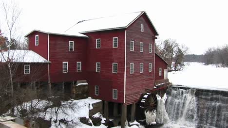 A-Classic-Old-Mill-With-Waterwheel