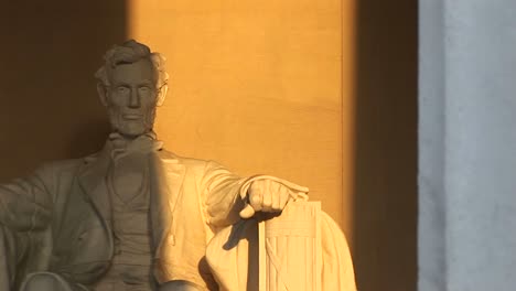 Columns-Of-The-Lincoln-Memorial-Building-Cast-Long-Shadows-On-The-Statue-Seen-Inside