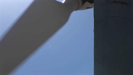 Closeup-Of-The-Blades-Of-A-Wind-Turbine-At-Tehachapi-California