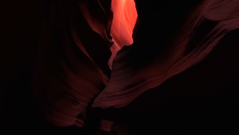 Mediumshot-Of-The-Interior-Of-A-Slot-Canyon-At-Antelope-Canyon-Arizona