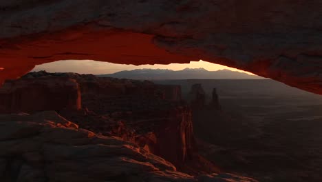 Jib-Up-Of-Mesa-Arch-In-Canyonlands-National-Park-Utah-1