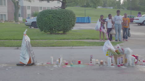 A-makeshift-memorial-for-Michael-Brown-in-Ferguson-Missouri