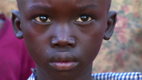 Closeup-shot-of-a-beautiful-young-child-in-Africa