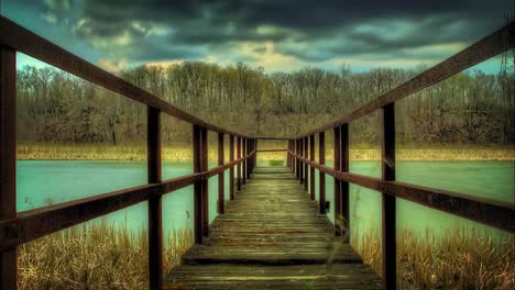 Fluss-Dock-Hdr-Zeitraffer