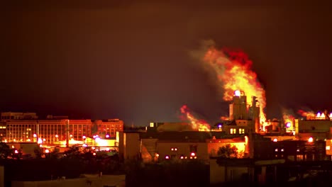 Rauchfeuer-In-Der-Städtischen-Industrie