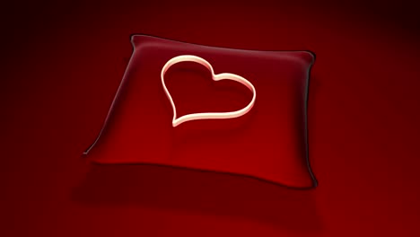 Heart-on-Red-Cushion-