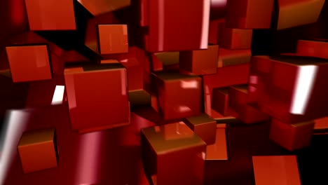 Bouncing-Red-3D-Cubes