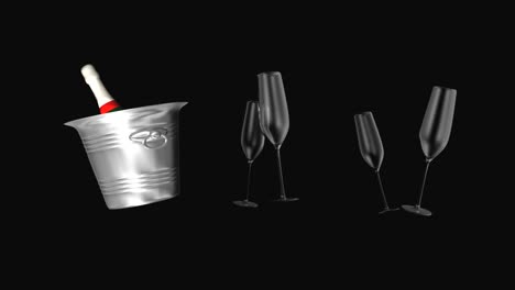 Champagne-and-Glasses-Production-Element