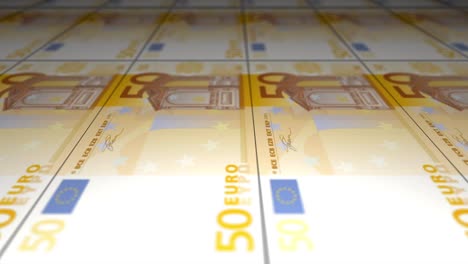 Drucken-Von-50-Euro-Banknoten