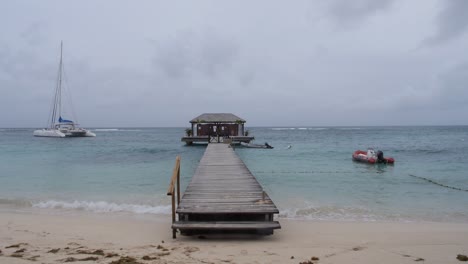 Dock-on-a-Caribbean-Beach