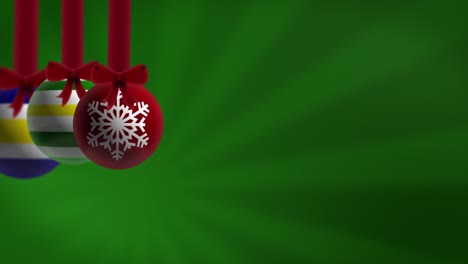 Baubles-Green-Background-Loop