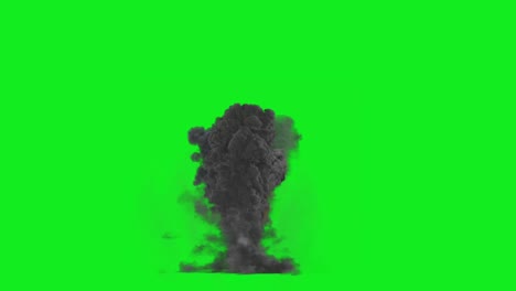 Bombenexplosion-Auf-Grün