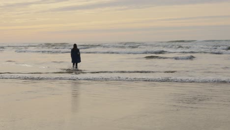 Mujer,-en,-orilla-del-mar