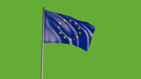 3D-Flagge-Der-Europäischen-Union