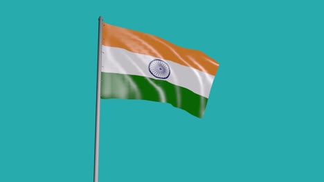 3D-Flagge-Von-Indien