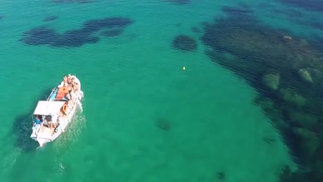 Aerial-View-of-Tourist-Boat