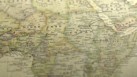 Mapa-Vintage-Pan-a-través-de-Sudán