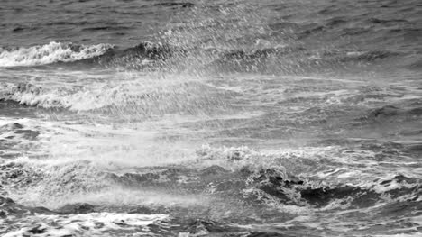 Waves-Crashing-in-Slow-Motion-Grayscale
