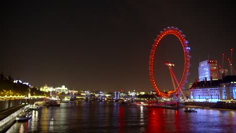 Timelapse-del-London-Eye-en-la-noche