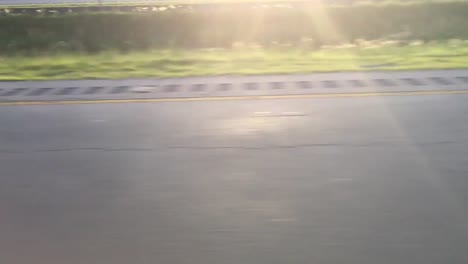 Slow-Motion-Shot-of-Road