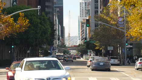 Verkehr-In-Der-Innenstadt-Von-San-Francisco