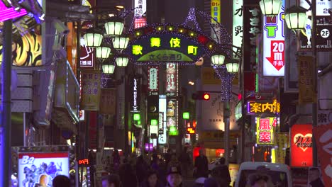 Leuchtreklamen-Auf-Japanischer-Straße-Bei-Nacht