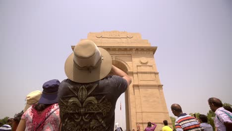 Tourist-Photographing-India-Gate