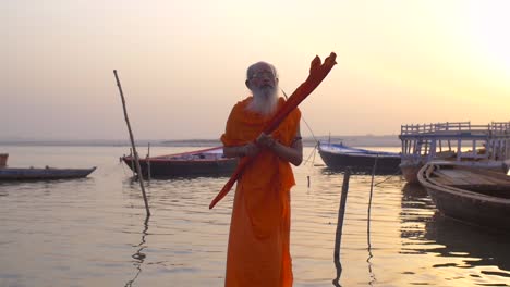 Man-Praying-Over-River-Ganges