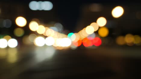 Blurry-Traffic-in-City-at-Night