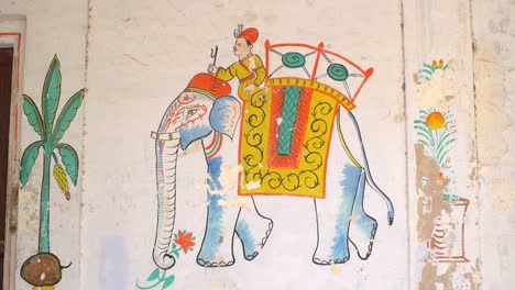 Indischer-Elefant-Wandbild