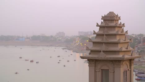 Tower-in-Front-of-the-River-Ganges