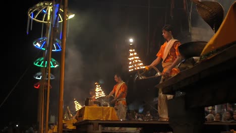 Indian-Men-Waving-Ceremonial-Candelabras