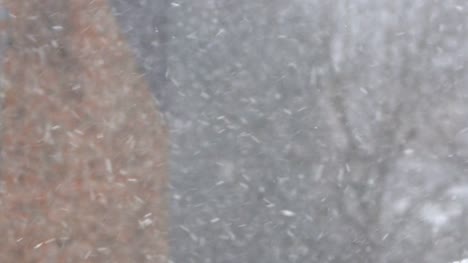 Wirbelnder-Schneefall-In-Zeitlupe