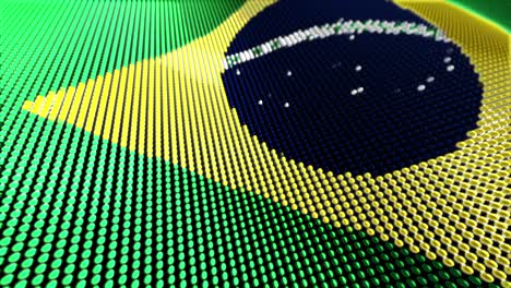 Bewegung-Partikel-Flagge-Schleife-Brasilien