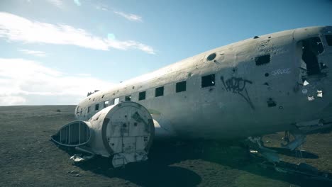 Panning-Round-Old-Plane-Wreckage