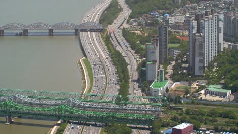 Looking-Down-at-Highway-in-Seoul